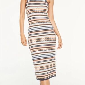 Tigerlily Leilah Striped Knit Midi Dress